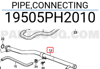 Honda 19505PH2010 PIPE,CONNECTING