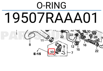 Honda 19507RAAA01 O-RING