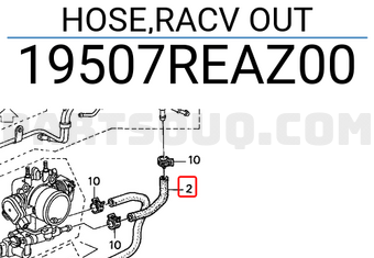 Honda 19507REAZ00 HOSE,RACV OUT