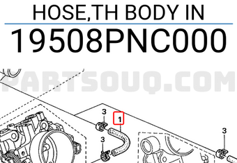 Honda 19508PNC000 HOSE,TH BODY IN