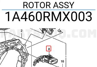 Honda 1A460RMX003 ROTOR ASSY