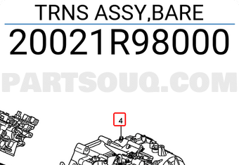 Honda 20021R98000 TRNS ASSY,BARE