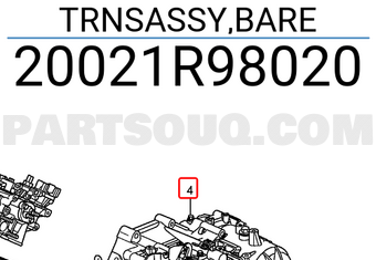 Honda 20021R98020 TRNSASSY,BARE