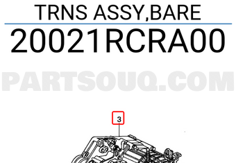 Honda 20021RCRA00 TRNS ASSY,BARE