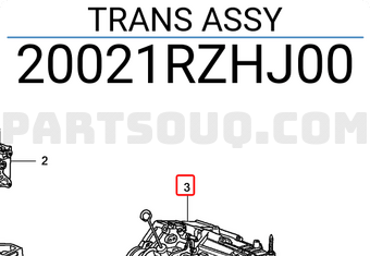 Honda 20021RZHJ00 TRANS ASSY