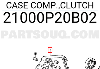 Honda 21000P20B02 CASE COMP.,CLUTCH