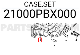 Honda 21000PBX000 CASE,SET