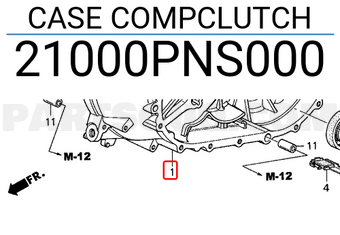 Honda 21000PNS000 CASE COMPCLUTCH