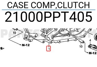 Honda 21000PPT405 CASE COMP,CLUTCH