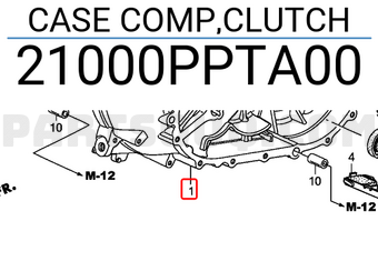 Honda 21000PPTA00 CASE COMP,CLUTCH