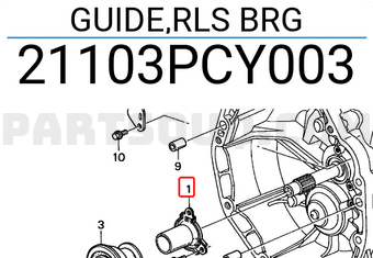 Honda 21103PCY003 GUIDE,RLS BRG