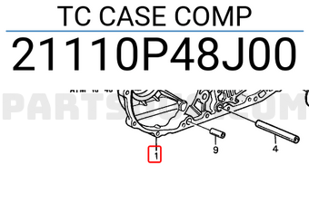 Honda 21110P48J00 TC CASE COMP