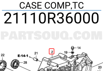 Honda 21110R36000 CASE COMP,TC