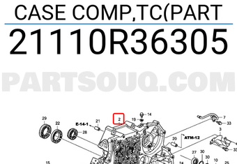 Honda 21110R36305 CASE COMP,TC(PART