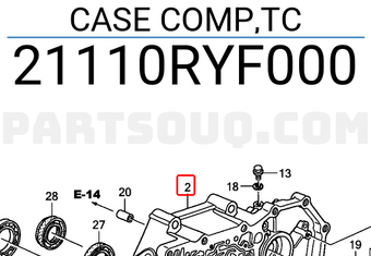 Honda 21110RYF000 CASE COMP,TC