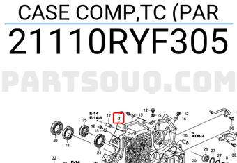 Honda 21110RYF305 CASE COMP,TC (PAR