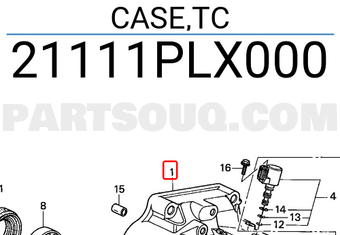 Honda 21111PLX000 CASE,TC
