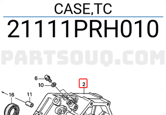 Honda 21111PRH010 CASE,TC