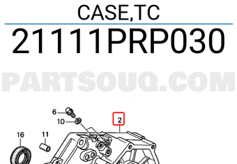 Honda 21111PRP030 CASE,TC