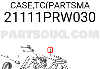 Honda 21111PRW030 CASE,TC(PARTSMA