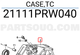 Honda 21111PRW040 CASE,TC