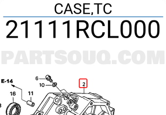 Honda 21111RCL000 CASE,TC