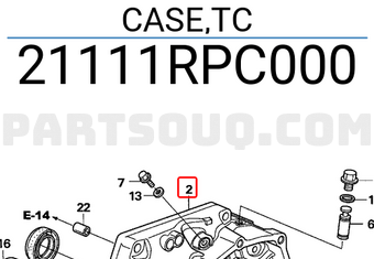 Honda 21111RPC000 CASE,TC