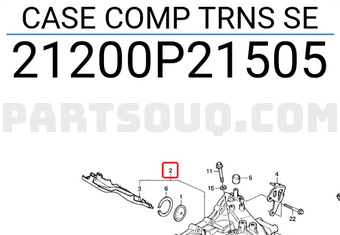 Honda 21200P21505 CASE COMP TRNS SE