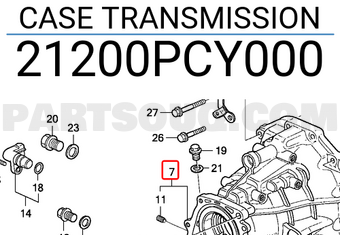 Honda 21200PCY000 CASE TRANSMISSION