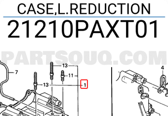 Honda 21210PAXT01 CASE,L.REDUCTION