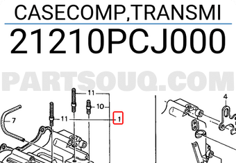 Honda 21210PCJ000 CASECOMP,TRANSMI