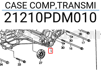 Honda 21210PDM010 CASE COMP,TRANSMI