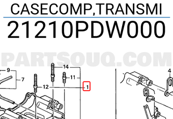 Honda 21210PDW000 CASECOMP,TRANSMI
