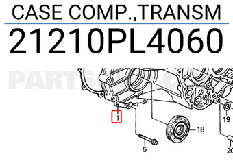 Honda 21210PL4060 CASE COMP.,TRANSM