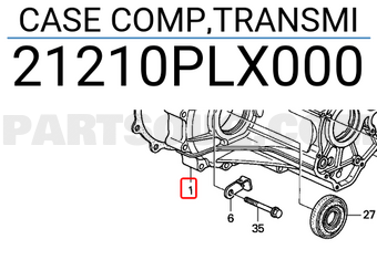 Honda 21210PLX000 CASE COMP,TRANSMI