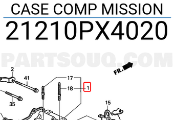 Honda 21210PX4020 CASE COMP MISSION
