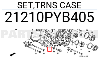Honda 21210PYB405 SET,TRNS CASE