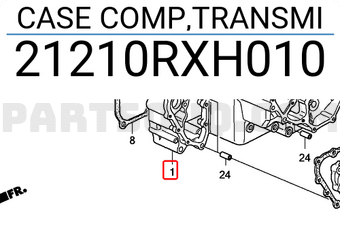 Honda 21210RXH010 CASE COMP,TRANSMI
