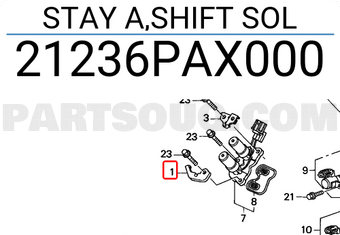 Honda 21236PAX000 STAY A,SHIFT SOL