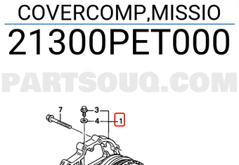 Honda 21300PET000 COVERCOMP,MISSIO