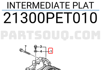 Honda 21300PET010 INTERMEDIATE PLAT