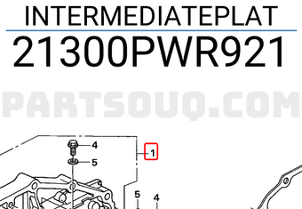 Honda 21300PWR921 INTERMEDIATEPLAT
