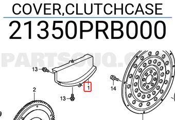 Honda 21350PRB000 COVER,CLUTCHCASE