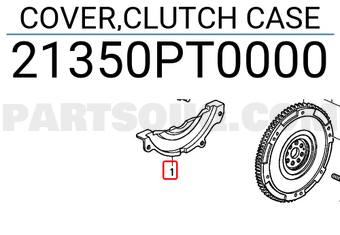 Honda 21350PT0000 COVER,CLUTCH CASE