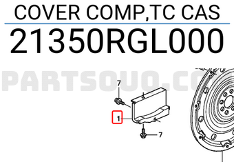 Honda 21350RGL000 COVER COMP,TC CAS