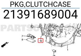 Honda 21391689004 PKG,CLUTCHCASE