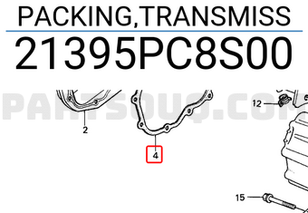 Honda 21395PC8S00 PACKING,TRANSMISS