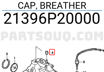 Honda 21396P20000 CAP, BREATHER