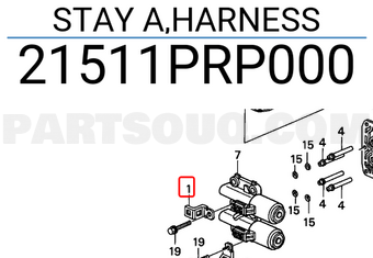 Honda 21511PRP000 STAY A,HARNESS