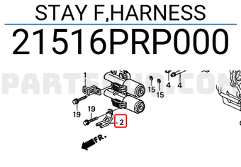 Honda 21516PRP000 STAY F,HARNESS